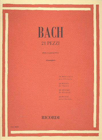 Bach, J.S.- 21 pieces for solo clarinet
