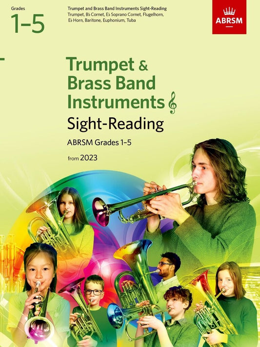 ABRSM Trumpet + Brass Band Instruments Sight-Reading Grades 1-5