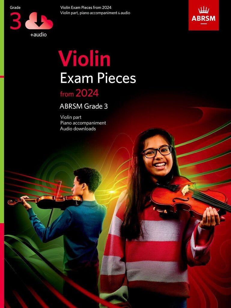 ABRSM Violin Exam Pieces 2024 onwards - Grade 3 (score, part & online audio access)