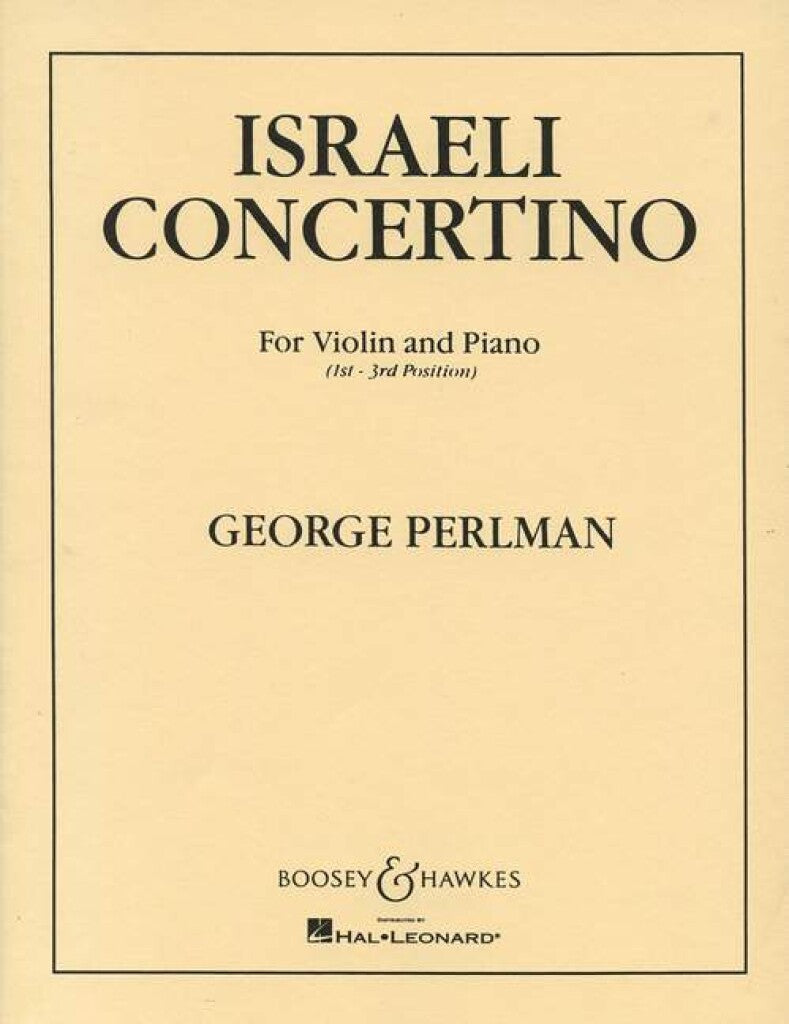 Perlman - Israeli Concertino - violin + piano