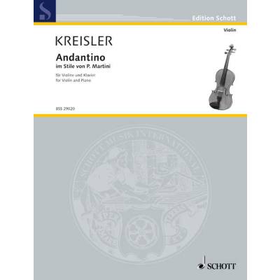 Kreisler - Andantino in the style of P. Martini - violin & piano