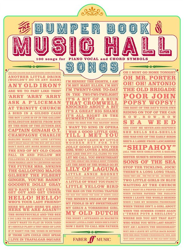 Bumper Book of Music Hall Songs, The