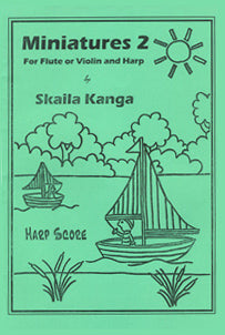 Kanga, Skaila - Miniatures 2 - for harp + violin / flute / oboe