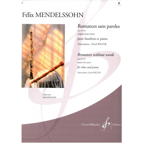 Mendelssohn - Romances sans Paroles op.85/102  - arr. oboe + piano