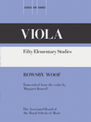 Woof - Fifty Elementary Studies - viola