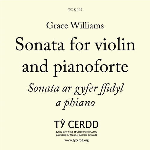 Williams, Grace - Sonata for Violin and Piano