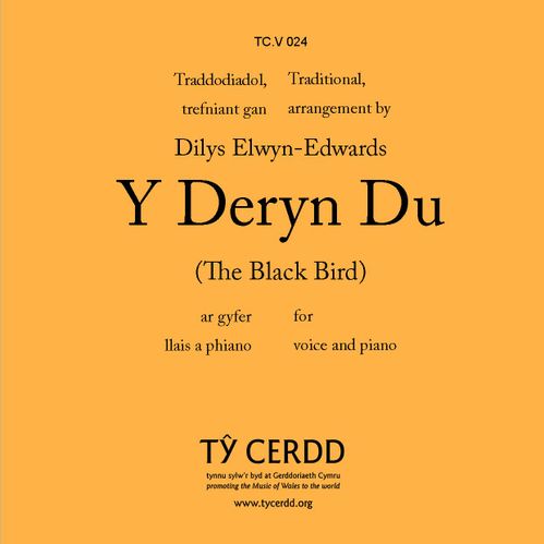 Deryn Du, Y - Edwards, Dilys Elwyn tr./arr. llais / voice + piano