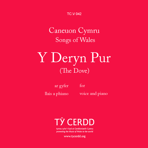 Deryn Pur, Y / Dove, The - Richards, Brinley tr./arr. llais canol / medium voice