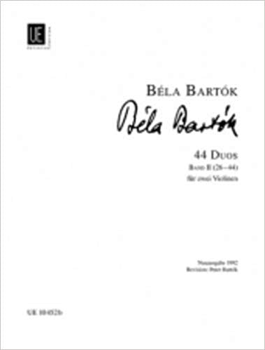 Bartok - 44 Duos for 2 violins - vol.2 (26-44)