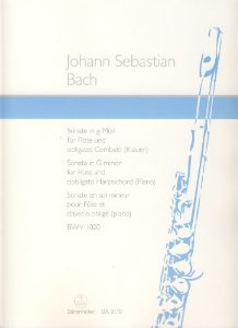 Bach, J.S. - Sonata in G minor BWV 1020 for flute or oboe + piano