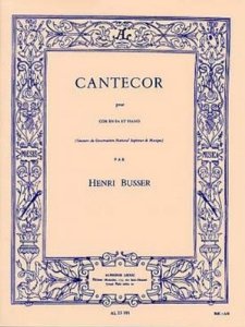 Busser - Cantecor op.77 for F Horn + piano