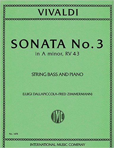 Vivaldi - Sonata in A minor RV43 for double bass + piano