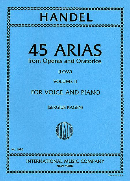 Handel - 45 Arias vol.2 low voice