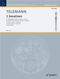 Telemann - 2 Sonatinas for treble recorder (flute) + basso continuo