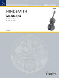 Hindemith - Meditation  for viola + piano