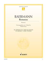 Baermann - Romance for clarinet + piano