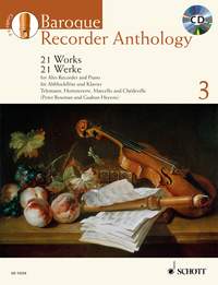 Baroque Recorder Anthology 3 - treble recorder & piano