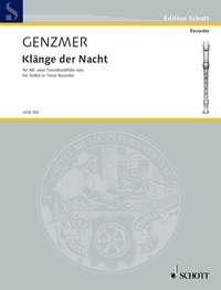 Genzmer -  Klänge der Nacht - treble or tenor recorder solo