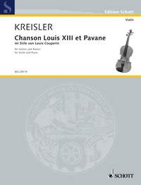 Kreisler - Chanson Louis XIII. & Pavane for violin + piano
