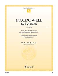 MacDowell - To a Wild Rose - arr. viola + piano