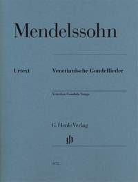Mendelssohn - Venetian Gondola Songs piano