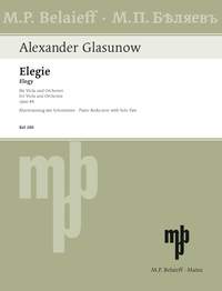 Glazunov - Elegie op. 44 for viola + orchestra