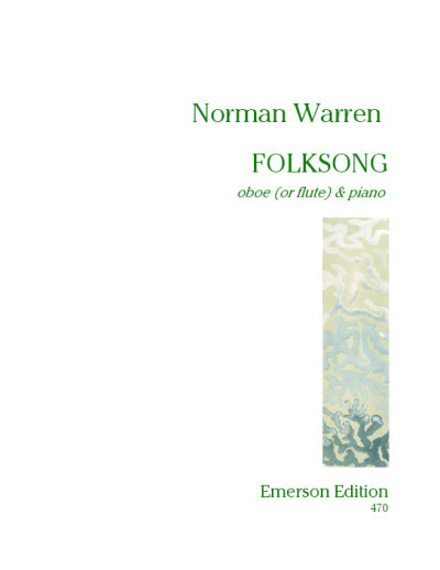 Warren, Norman - Folksong for oboe or flute + piano