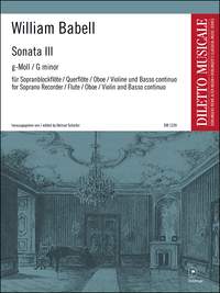 Babell - Sonata no.3 in G minor for recorder / flute / oboe / violin + basso continuo