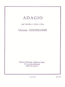 GouinguenŽ - Adagio for double bass + piano