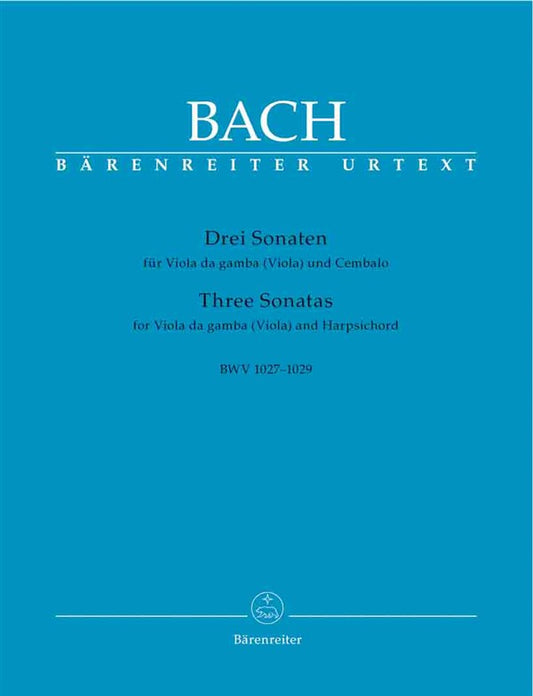 Bach, J.S. - 3 Sonatas BWV1027-9 for viola da gamba (viola) + Harpsichord