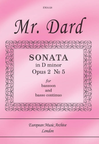 Dard - Sonata in D minor op.2 no.5 for bassoon + basso continuo