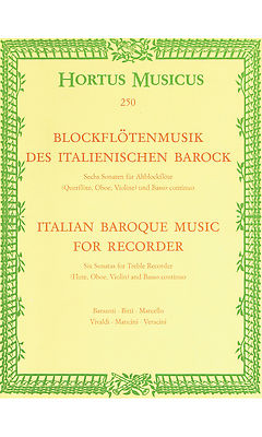 Italian Baroque Music for Recorder