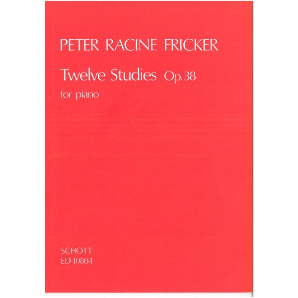Fricker - Twelve Studies - Piano