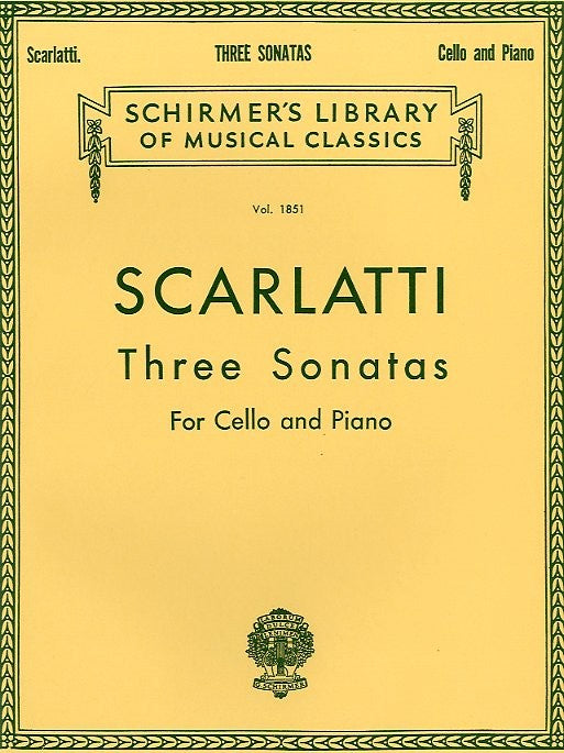 Scarlatti - Three Sonatas for Cello and Piano