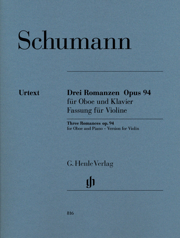 Schumann - 3 Romances op. 94 for Oboe and Piano