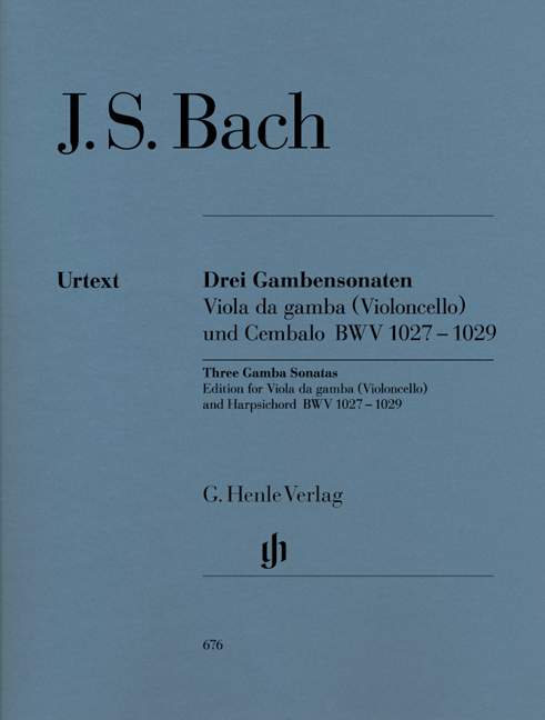Bach, J.S. - Three Gamba Sonatas- BMV 1027-1029 - Viola Da Gamba/ Cello