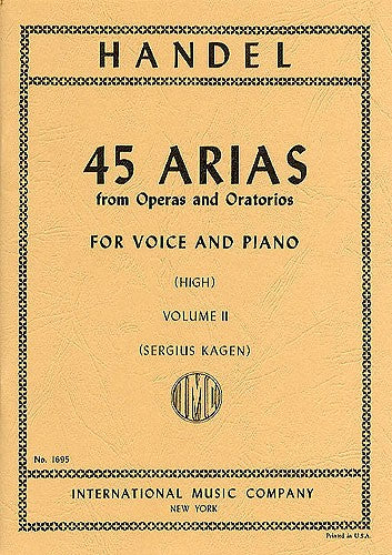 Handel - 45 Arias vol.2 high voice