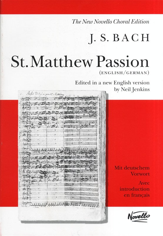 Bach, J.S. - St. Matthew Passion - vocal score