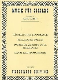 Renaissance Dances for guitar - Scheidt, ed.