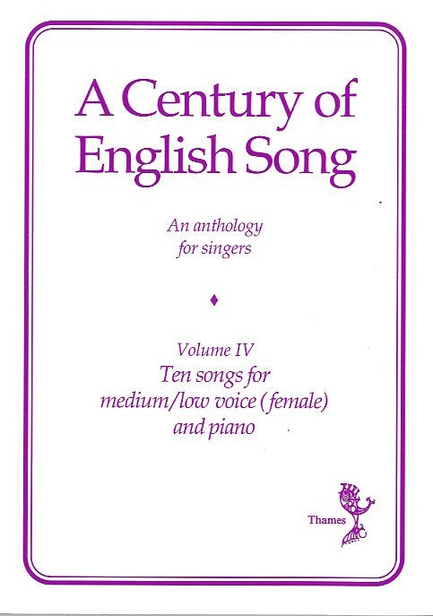 Century of English Song, A - vol.4 - medium/low voice (female)