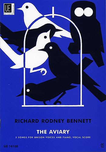 Bennett, Richard Rodney - Aviary, The for voice + piano