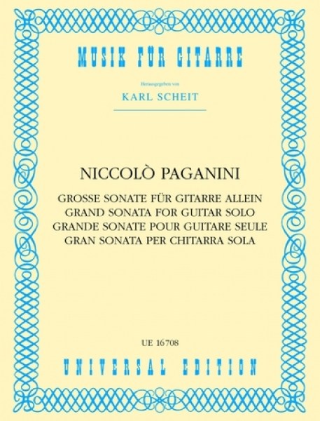 Paganini - Grand Sonata for guitar