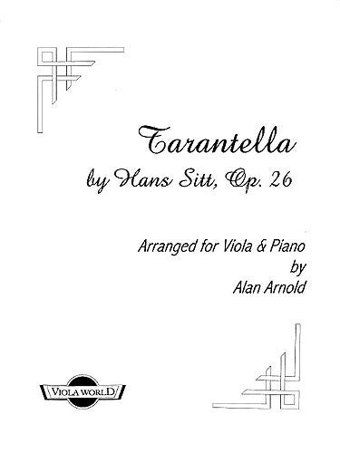 Sitt - Tarantella op. 26 for viola + piano
