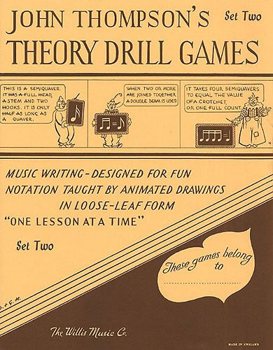 Thompson's Easiest Piano Course: Theory Drill Games Set 2