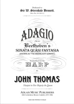 Beethoven - Adagio from the Moonlight Sonata - harp
