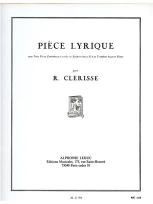 ClŽrisse - Pi�ce Lyrique - bass trombone + piano