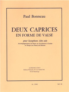 Bonneau, Paul - Deux Caprices en Forme de Valse - Eb saxophone