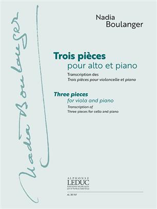 Boulanger, Nadia - Trois Pi�ces pour Alto et Piano