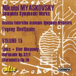 Myaskovsky - Complete Symphonic Works Volume 15 - CD