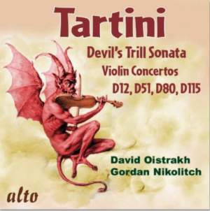 Tartini - The Devil's Trill Sonata & Violin Concertos D12, D51, D80, D115 - CD